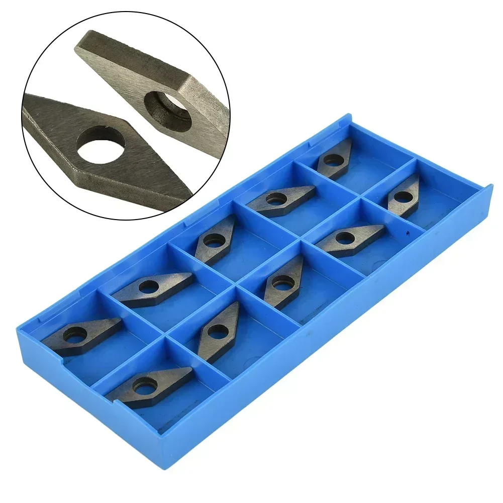 10PCS Carbide Insert Shim Seats 35 Degree Indexable Inserts 15mm X15mm X 3.1mm For VNMG160404/08/12/16 MV1603 CNC Metalworking