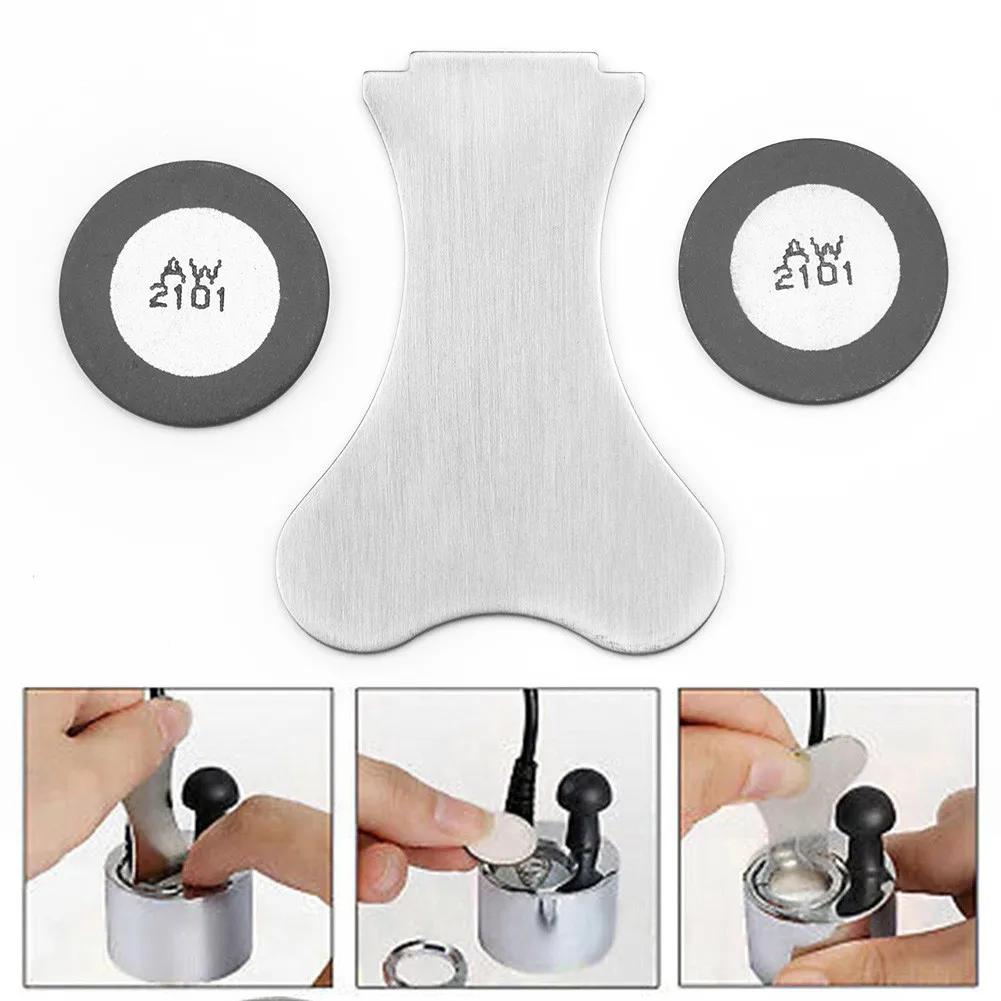 2pcs Transducer Discs Fire Heater For DIMPLEX Opti-Myst Glass Disk Parts Replacement Spare W/ Cap Tool Accessories