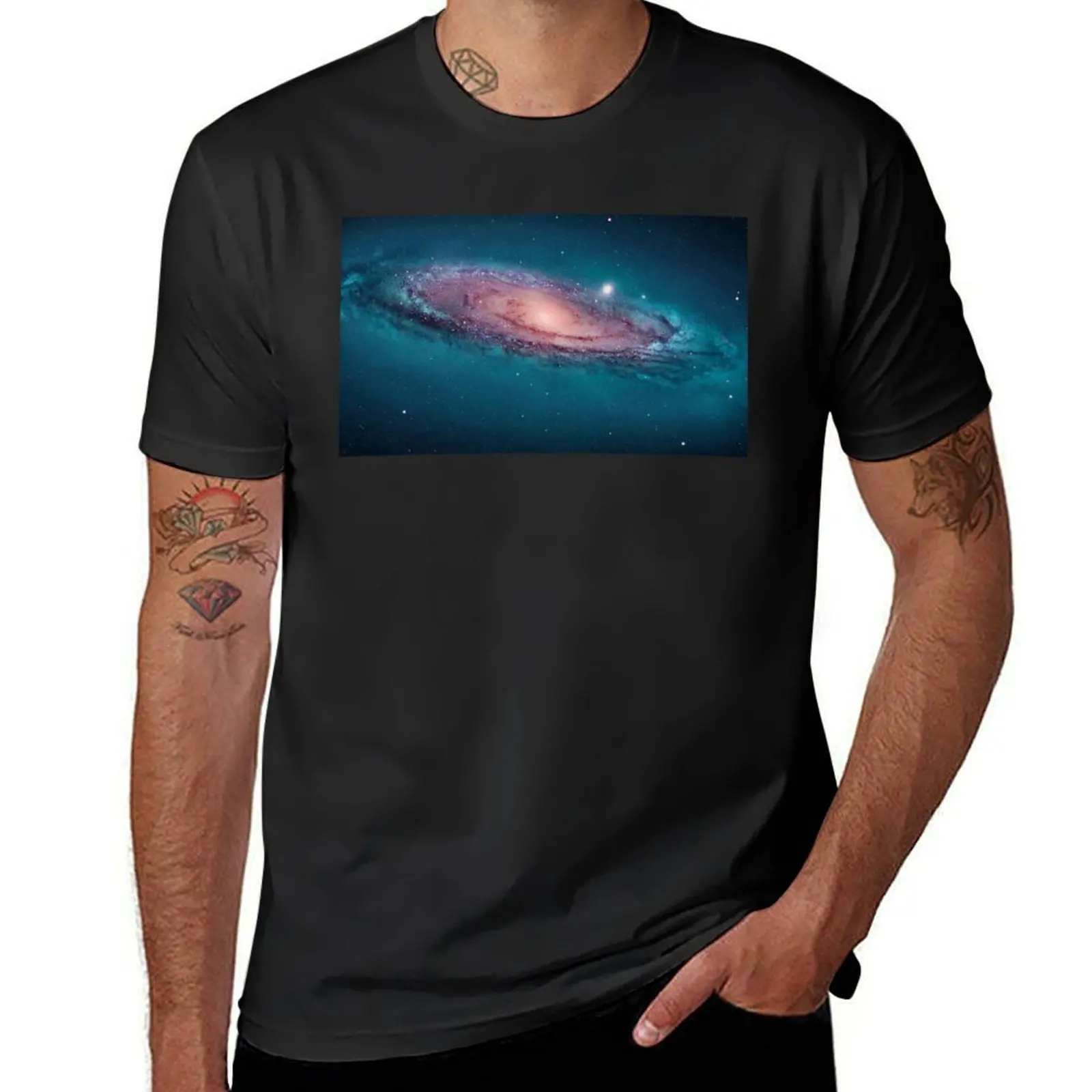 Andromeda Galaxy, space, astrophysics, astronomy T-Shirt vintage clothes customs fruit of the loom mens t shirts