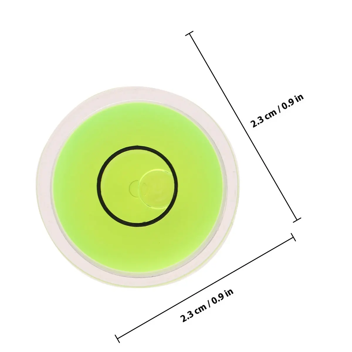 10Pcs Acrylic Circular Bubble Spirit Level 25x10mm Universal Professional Calibration Tool Fast Accurate Horizontal Frame