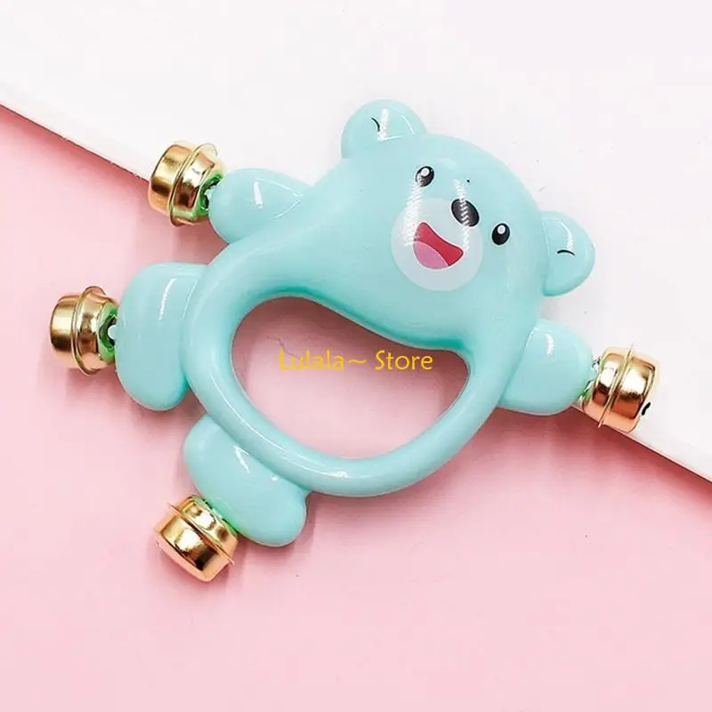 Y4qa musical bebê handbell sensorial treinamento do bebê chocalho brinquedo carrinho bebê acessórios