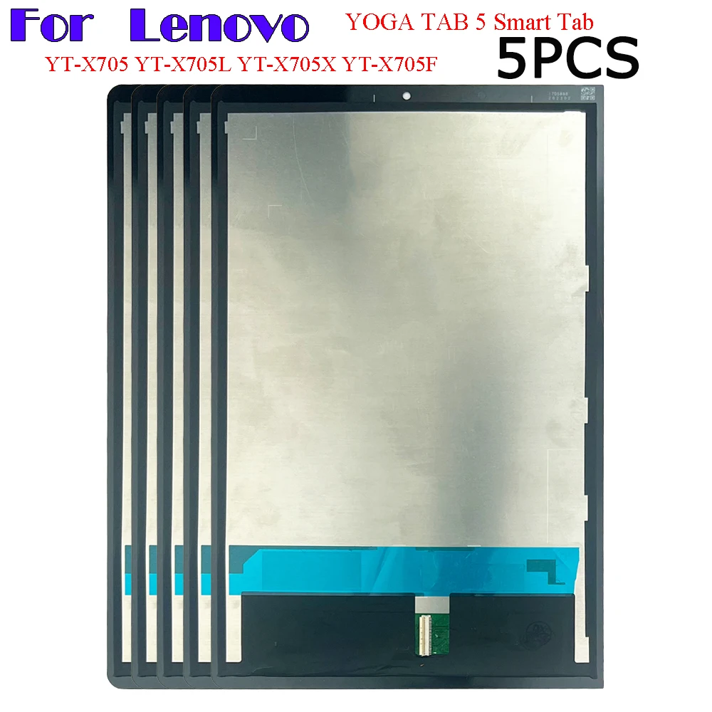 5PCS LCD Display For Lenovo YOGA TAB 5 Smart Tab YT-X705 YT-X705L YT-X705X YT-X705F LCD Touch Screen Digitizer Assembly Panel