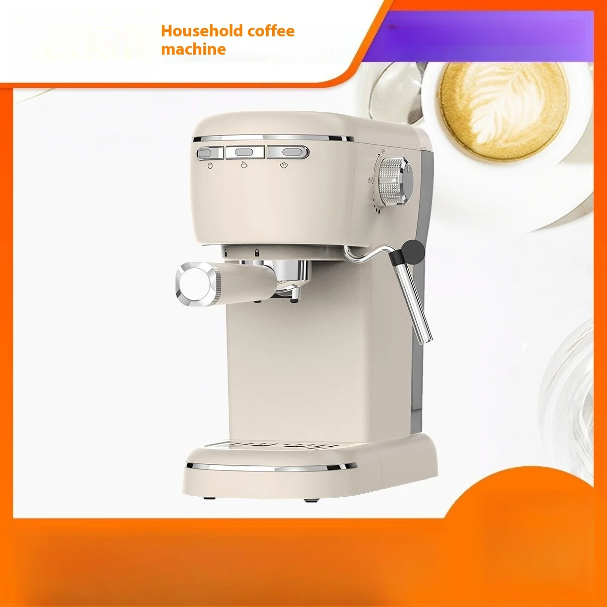 Italian Espresso coffee maker. Gourmet coffee machine at home. 15 bar pressure, capacity 1.1L, 1100W. EC685 model