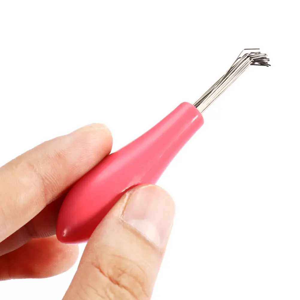 Mini Hair Brush Cleaner Tool for Removing Embedded Hair from All Bristle Combs and Brushes Portable Lightweight Resin Handle