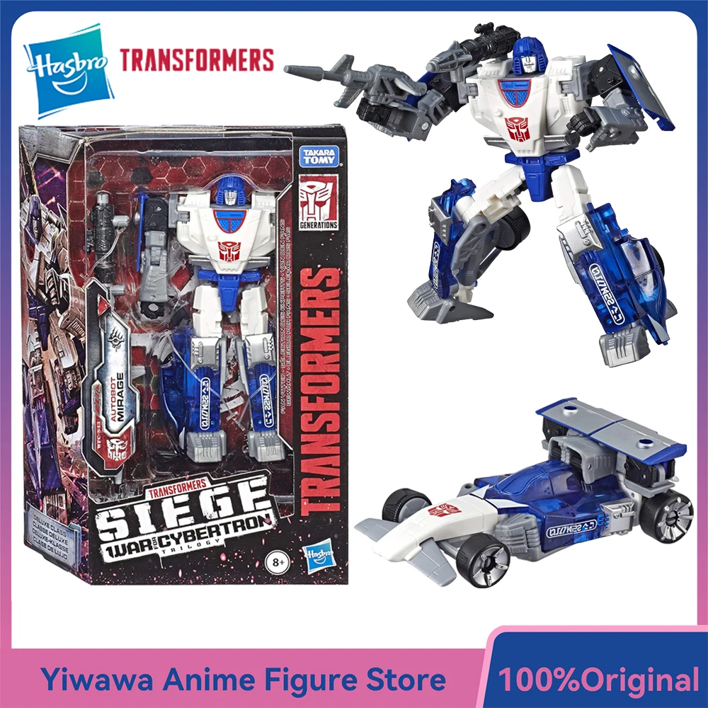 

[В наличии] оригинальные Hasbro Transformers War for Cybertron Siege Mirage 14 см, экшн-фигурка класса люкс, аниме, модель, орнамент, игрушки