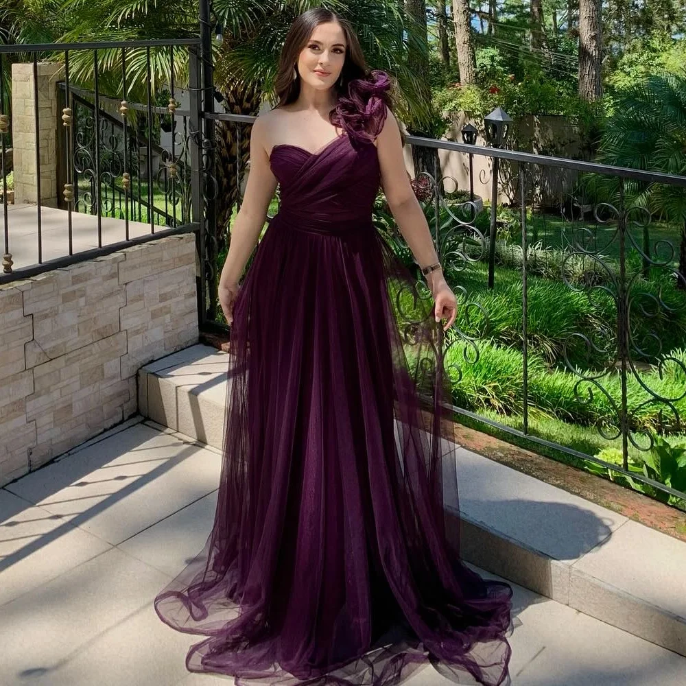 

Индивидуальные современные стильные модные плиссированные платья трапециевидной формы на одно плечо с рюшами, длинные платья на заказ, платья для особых случаев, высокое качество в тон