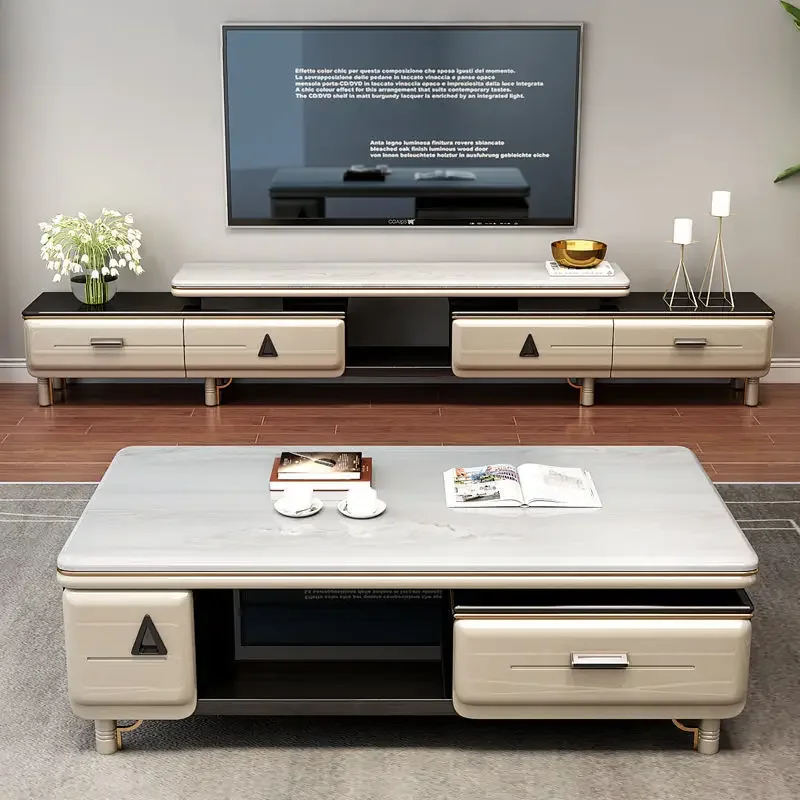 

Coffee table TV cabinet household living room light luxury modern simple tea table small apartment rental house