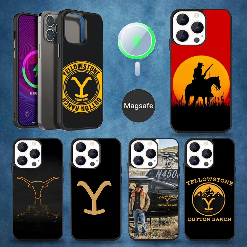 

Yellowstone American TV series Phone Case For iPhone 16,15,14,13,12,11,Pro,Max,Plus,Mini,Magsafe,Magnetic Wireless Charging Case