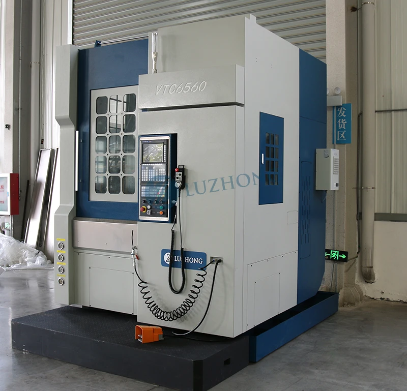 LUZHONG VTC6560 CNC Vertical Turning Lathe with Power Turret and Y Axis Spindle GSK Control System for Light  Machining