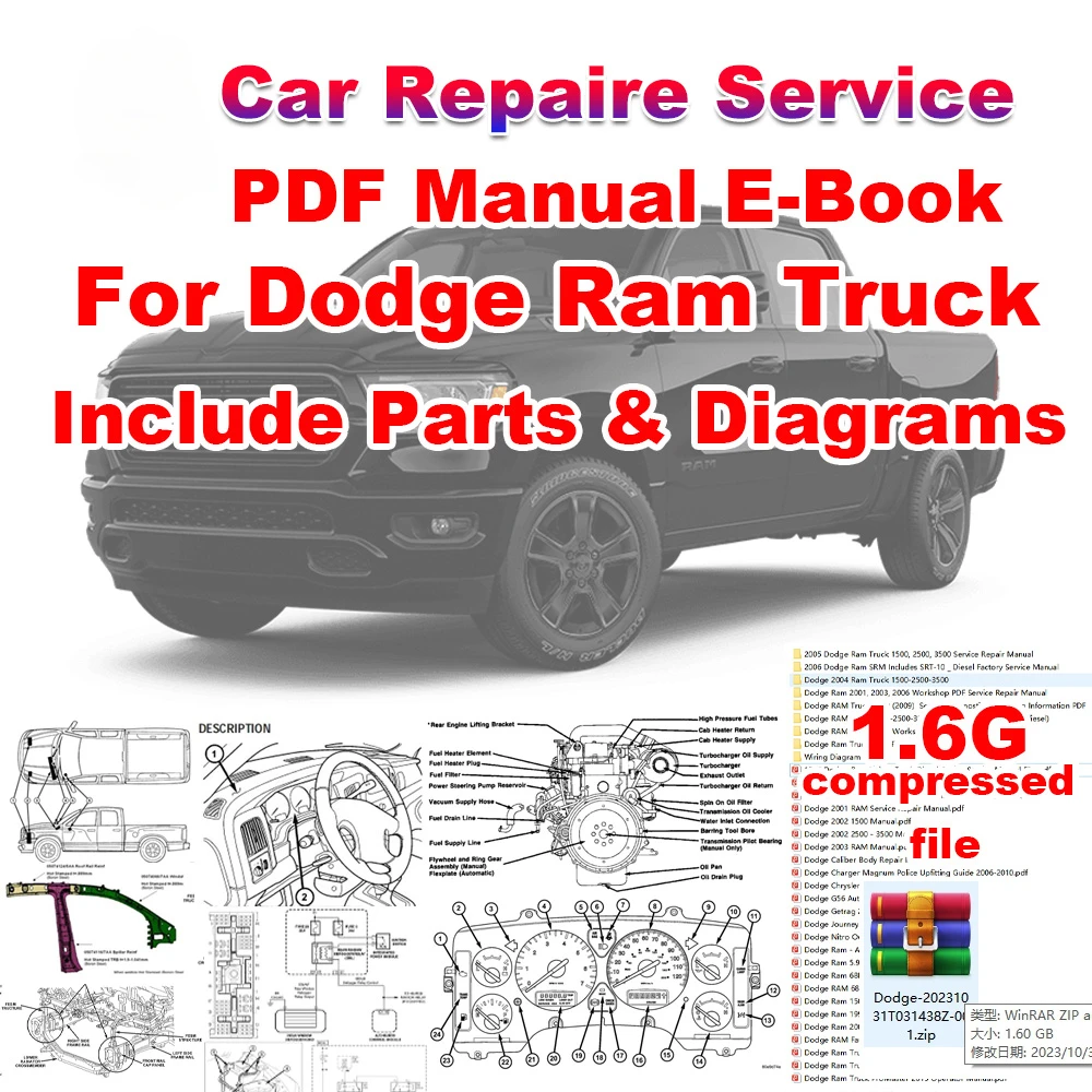 

Car Repaire Service Manual For Dodge Ram Truck PDF EBook For Car Pickup Engine Parts Electrical Wiring Diagrams Repair Manual