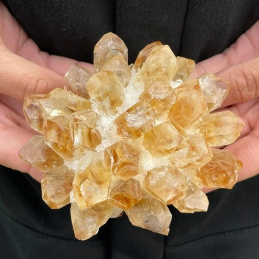 

1pc-High Quality Crystal Cluster Citrine Rough Stone Office Desk Decoration Ornament Jewelry Accessories