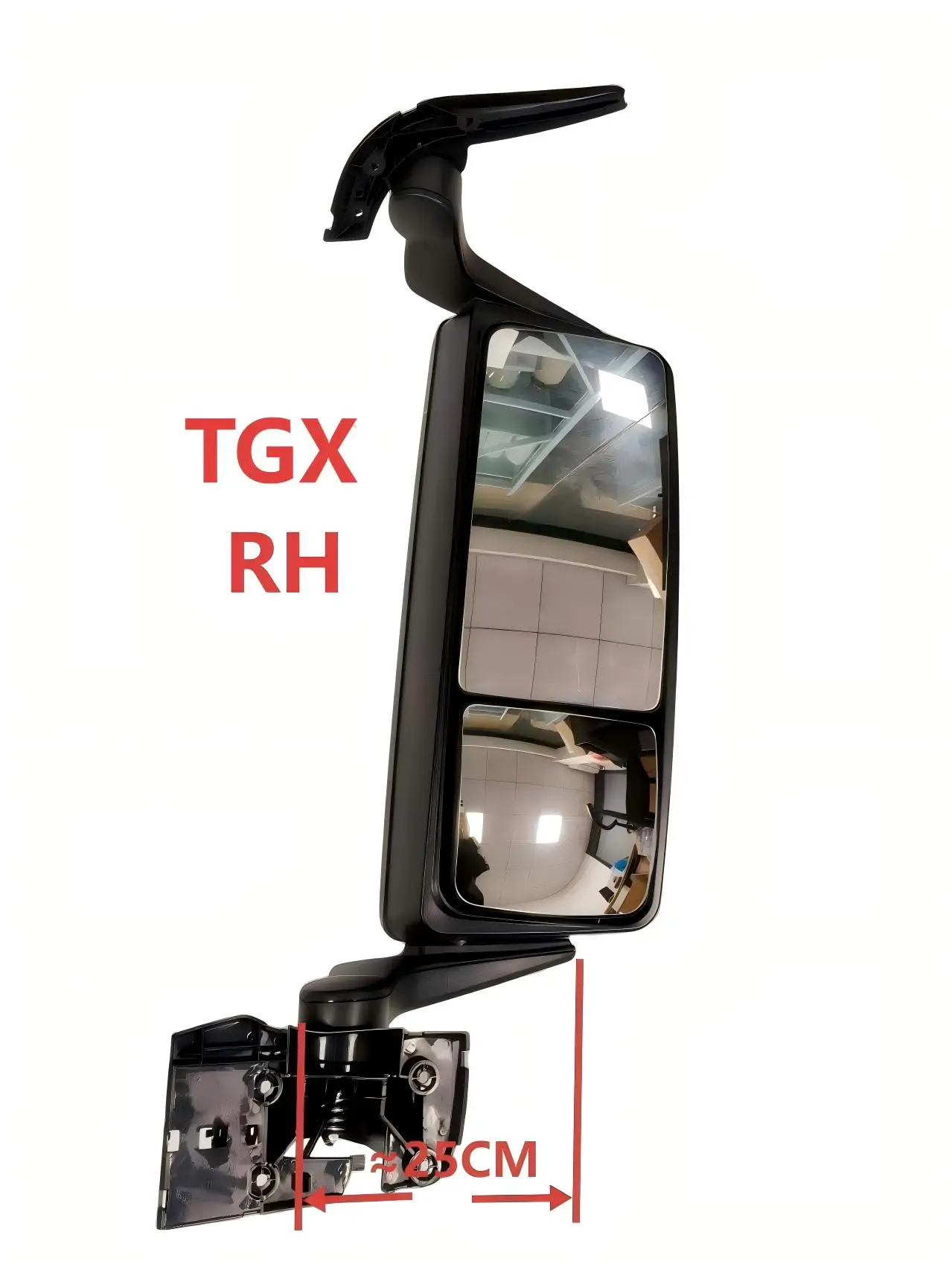 مناسبة لشاحنة MAN TGX مرآة الرؤية الخلفية بذراع قصير OE 81637306529 81637306560 81637306756 81637306531 81637306561 81637306765