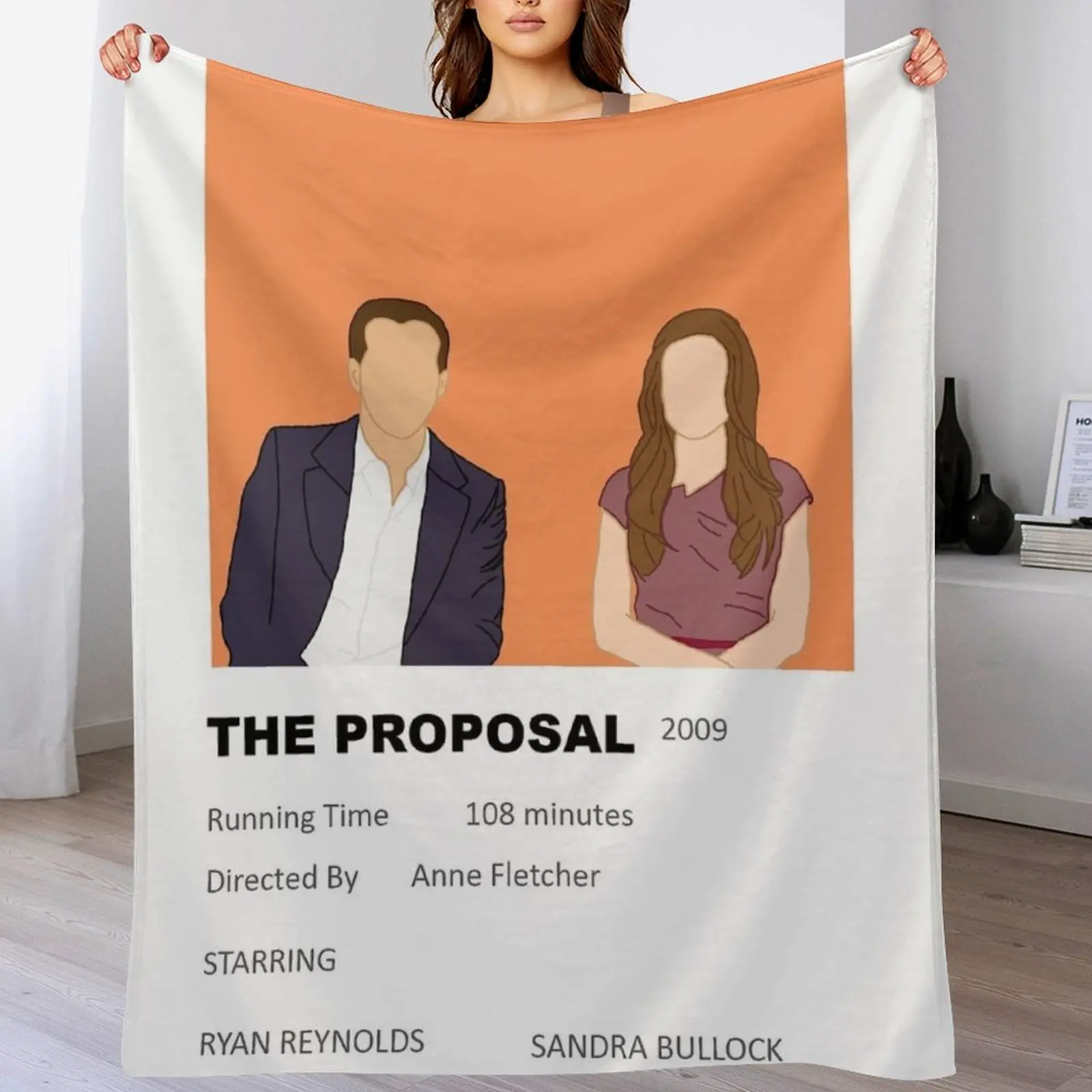 

The Proposal Minimalist Movie Poster Throw Blanket Thermals For Travel For Decorative Sofa Sofas Baby Blankets