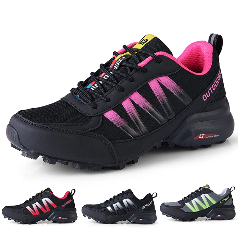 Women Cycling Shoes New Outdoor Non-Slip Wear-Resistant Hiking Training Shoes MTB Cross-Country Cycling Sports Shoes Unisex