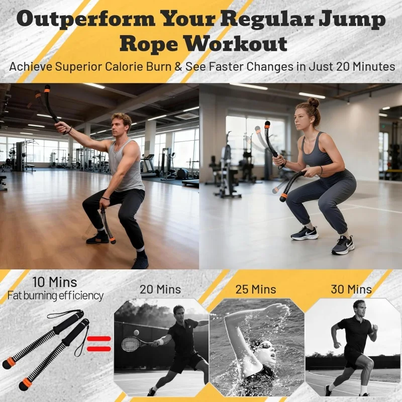 

Easy Carry Silent Fitness Tool Total Body Sculpting Home Gym Ropeless Battle Rope with Adjustable Weights