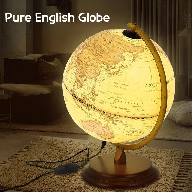 Globe antique européen et américain de 20cm et 25cm, ornement chinois et anglais, veilleuse rétro