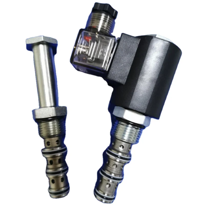 

Высококачественный электромагнитный клапан DHF10-241 SV10-40, двухбитный четыреходовой резьбовой вставной гидравлический клапан, реверсивный клапан, гидравлический доступ