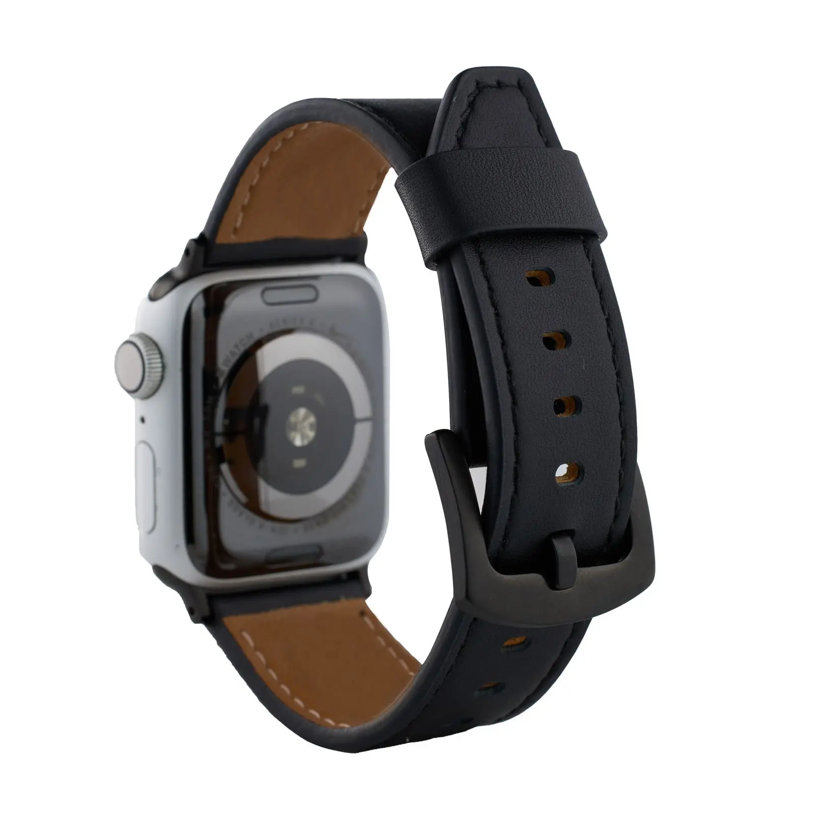 

Leather loop For Apple Watch band Series Ultra 10/9/8/7/6/5/4/3/2/1 SE 38mm 40mm 41mm 42mm 44mm 45mm 46mm 49mm Strap