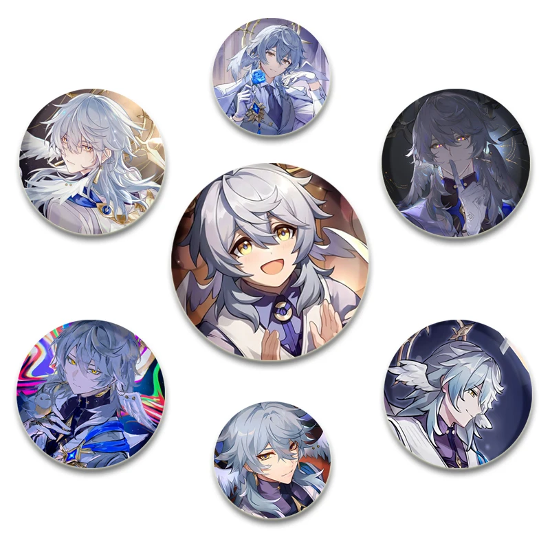 

32/44/58mm Anime Sunday Game Honkai Star Rail Character Button Pin Cute Snap-in Button Pins Brooch Badge for Gamer Collect Gifts