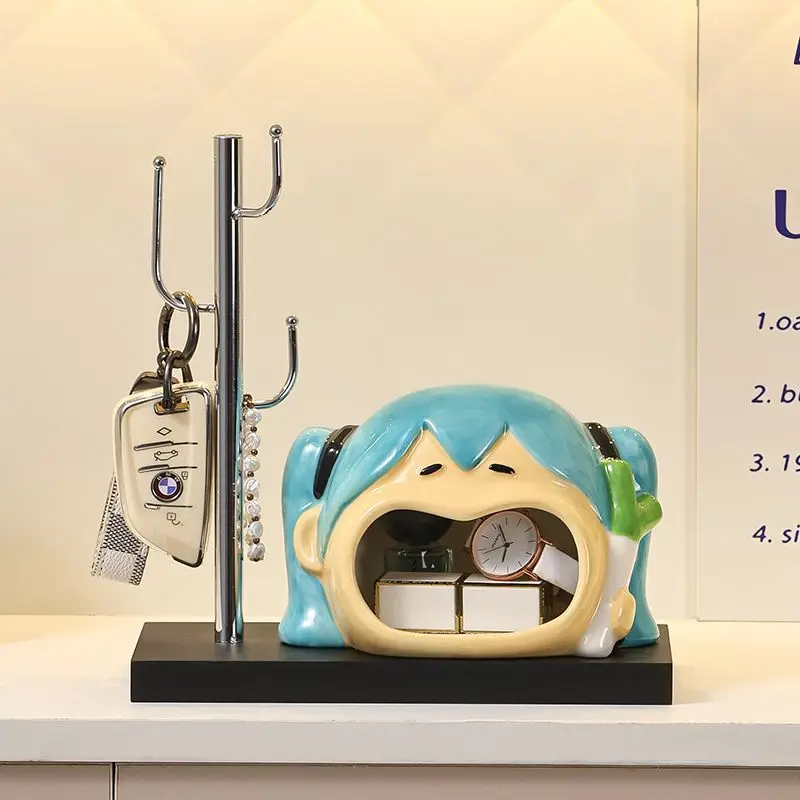 

Hatsune Miku creative anime cute Miku entrance key storage ornaments Kawaii girl heart peripheral ceramic home decoration gifts