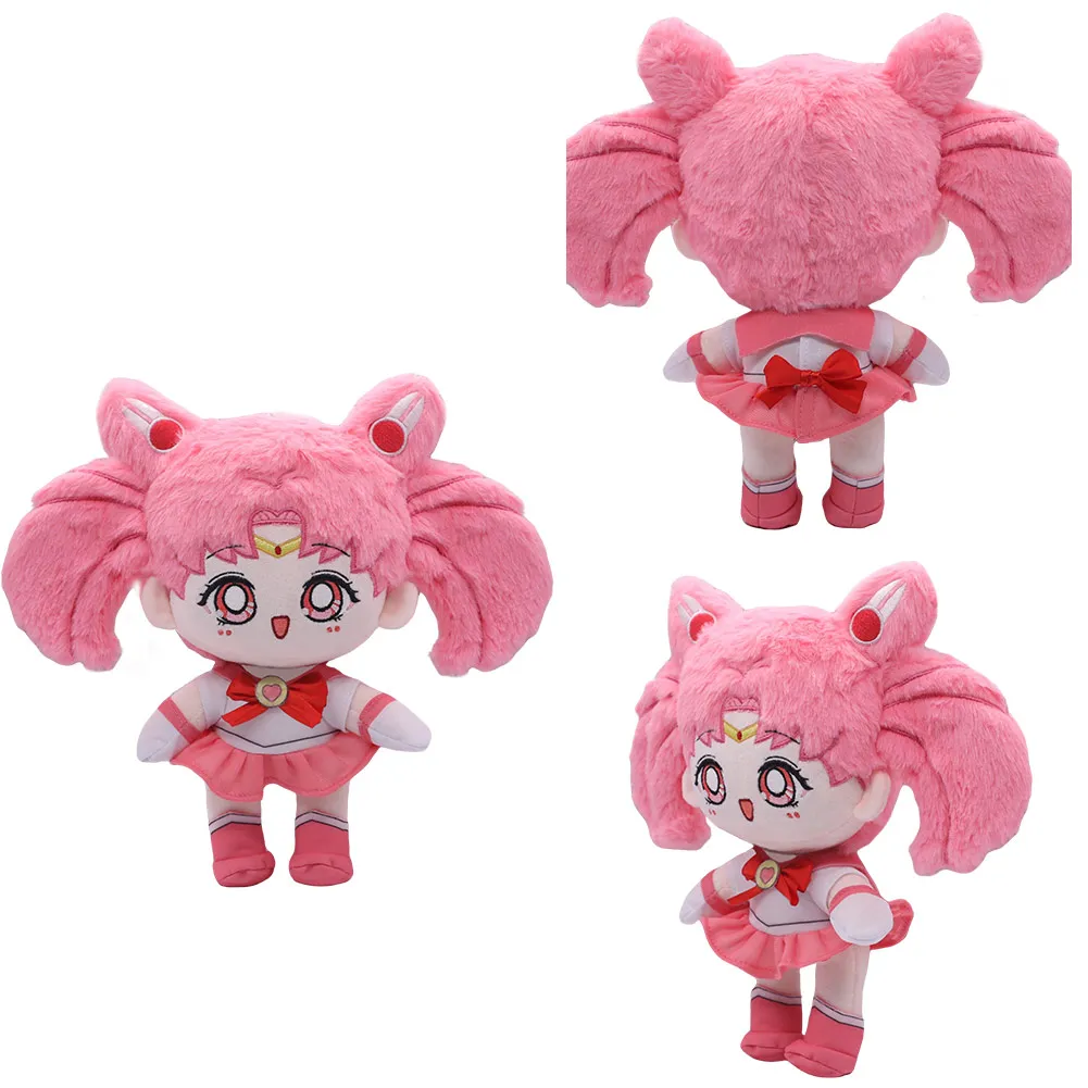 Juguete de peluche Kawaii Usagi Tsukino, Anime Seaman, Cosplay de Luna, juego de rol, accesorios, regalos, Hino Rei, mascota, vestido de lujo, decoración de fiesta, 27CM