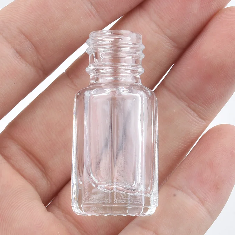 50 teile/los 3 ml Glas Ätherisches Öl Reise Flaschen 6 ml 12 ml Leere Rolle Auf Nachfüllbare Parfüm Flasche stahl Roller Ball Container