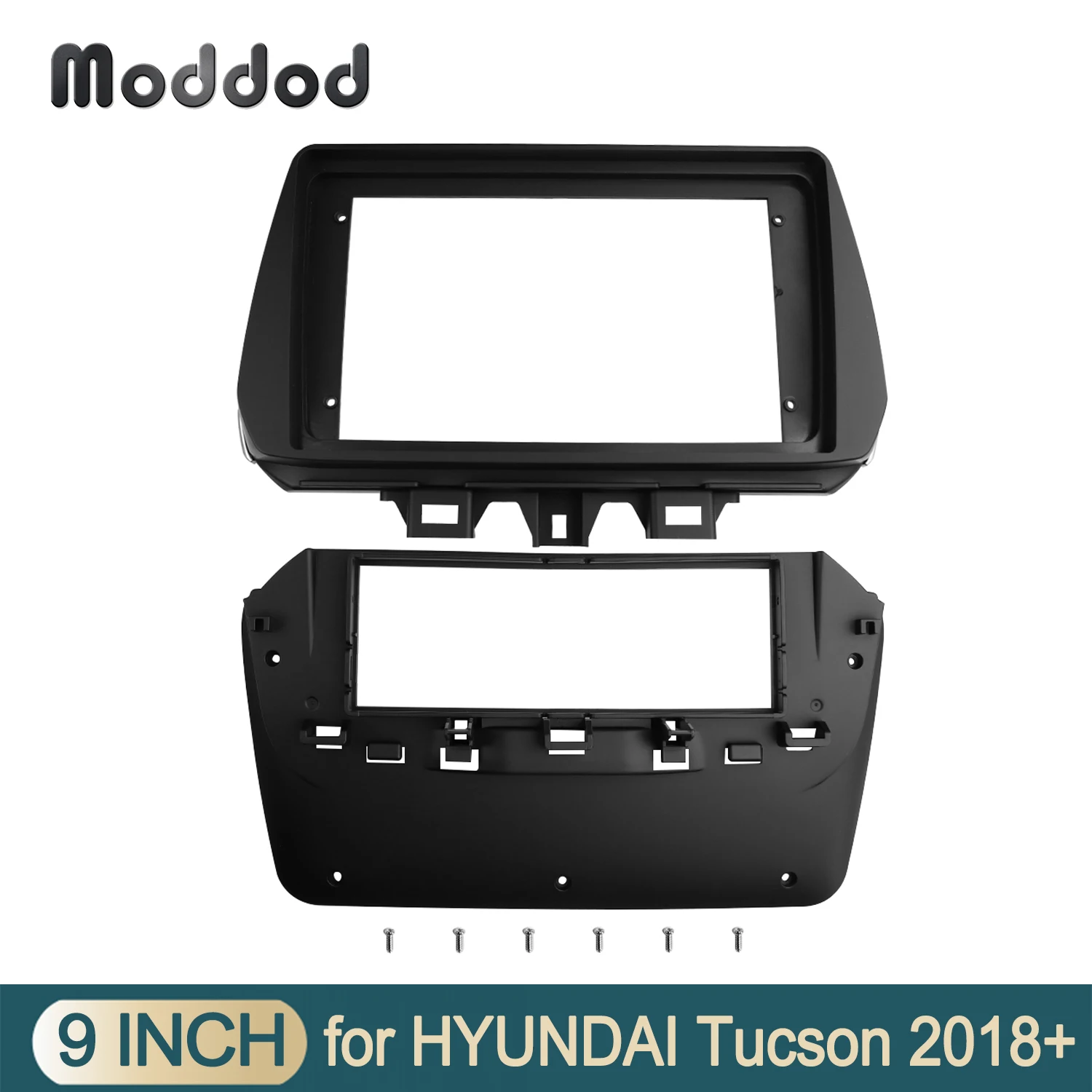 

9 Inch Radio Fascia Fit For HYUNDAI TUCSON 2018+ Android Player Frame Stereo GPS Installation Surround Trim Panel Bezel Face Kit