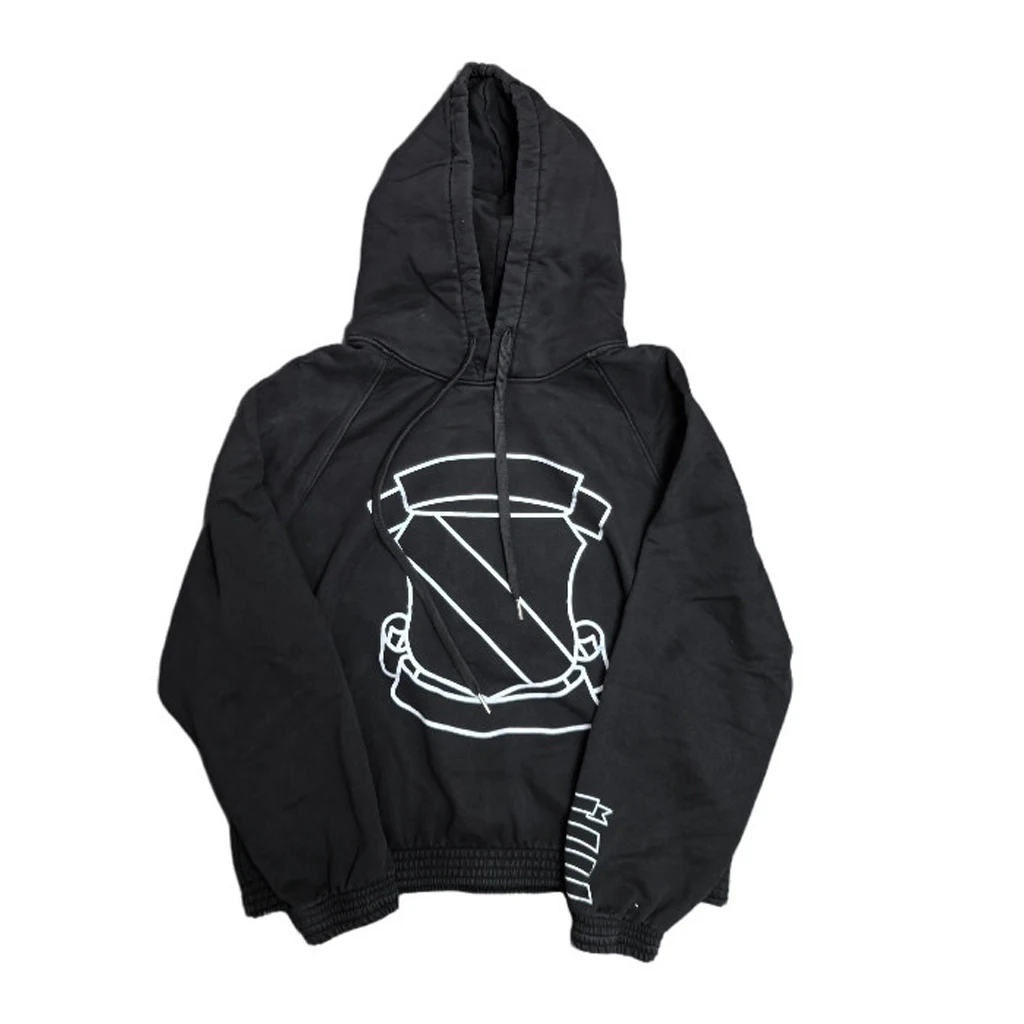 Lmyer Number Nine 03ss Shield Basic Casual Loose Hoodie Men's Long Sleeve Hooded Sweatshirts