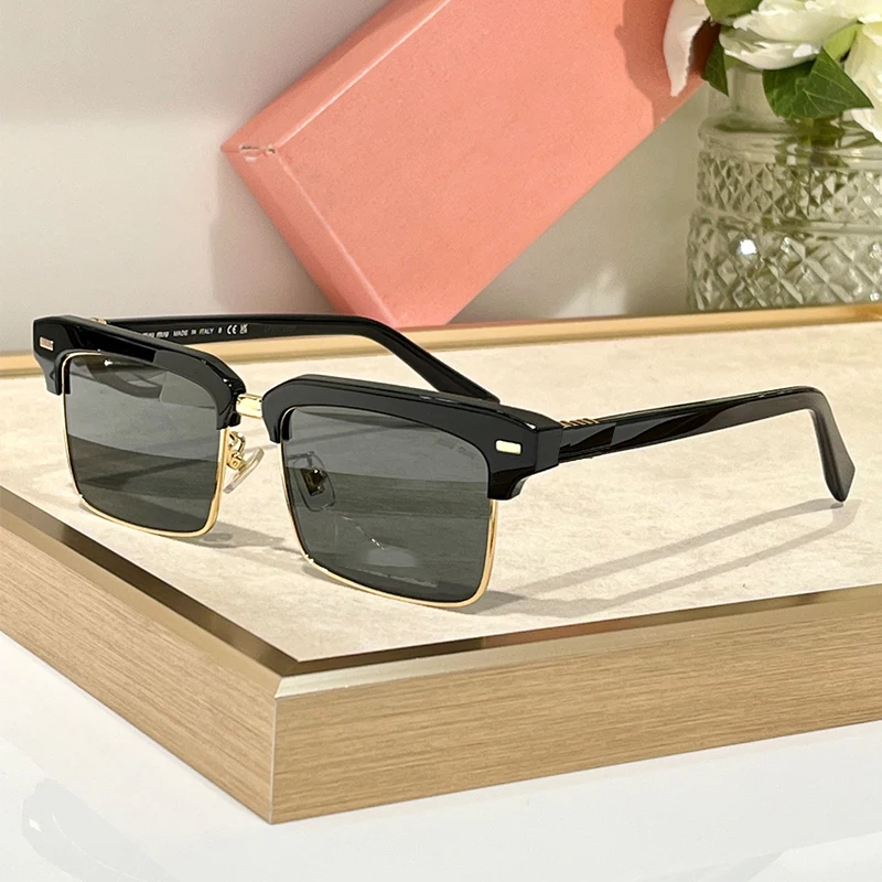 

Acetate Sunglasses Men Top Quality Square Fashion Designer Eyeglasses UV400 Outdoor Handmade Women Trendy SUN GLASSES