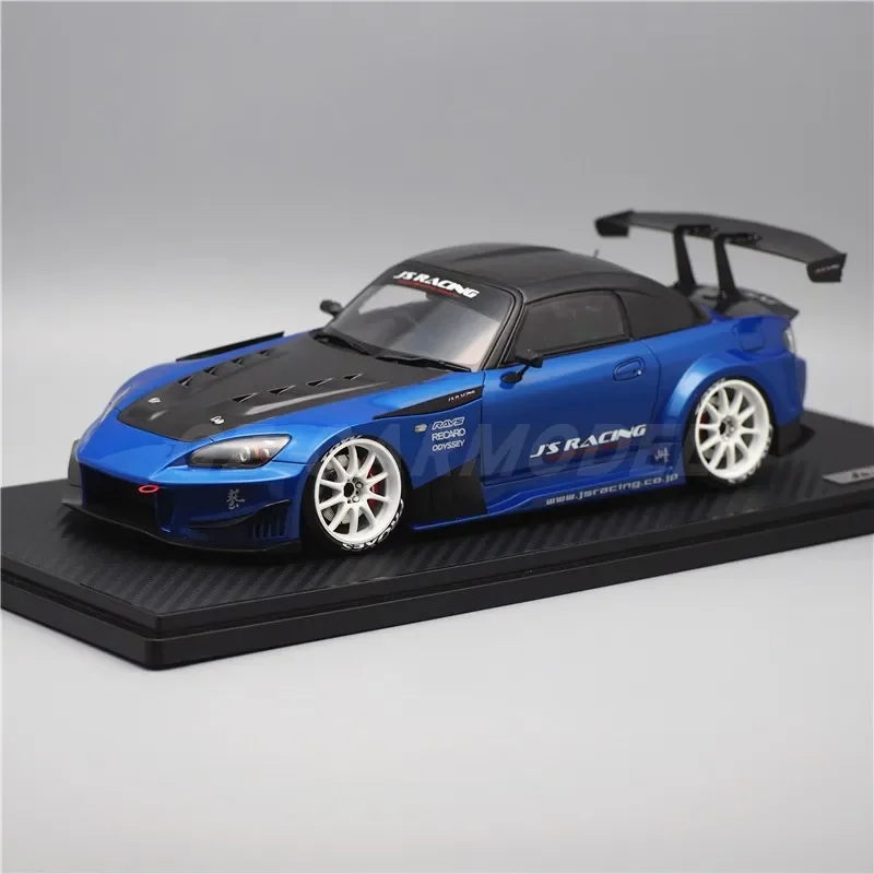 IG 1:18 J'S RACING S2000 AP1 Blue Metallic IG2012 JDM Simulation Limited Edition Resin Metal Static Car Model Toy Gift
