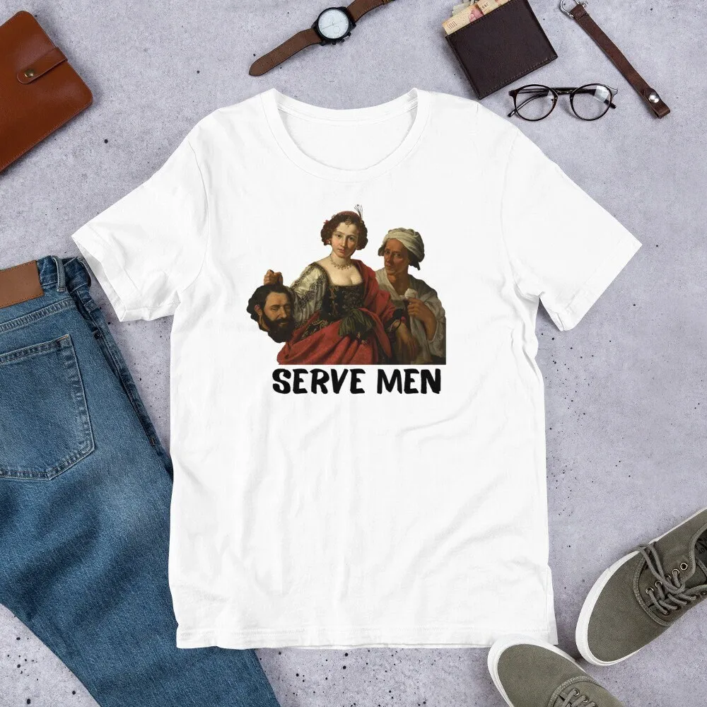 Serve Men T Shirt Feminist Witchcraft Tarot Pagan Renaissance Art Occult Macabre Weird Feminism