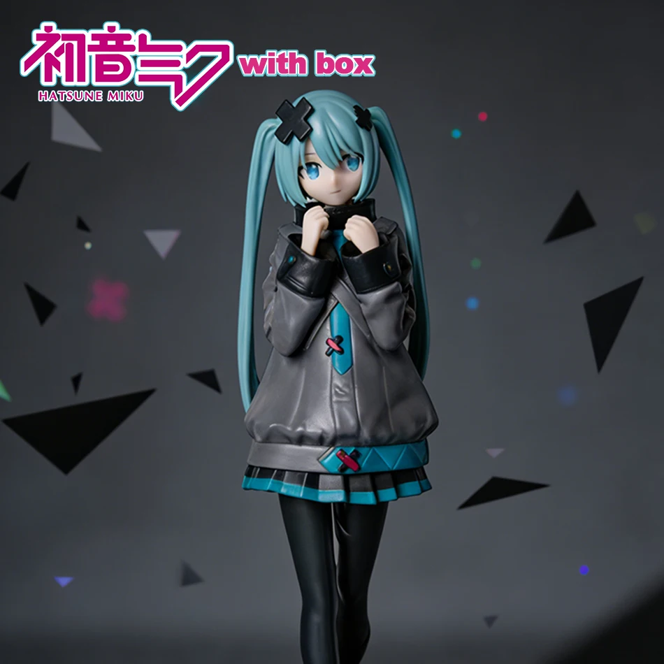 Anime Hatsune Miku doll model cartoon cute Kawaii Toys decoration suitable for car dashboard decoration cute holiday gift
