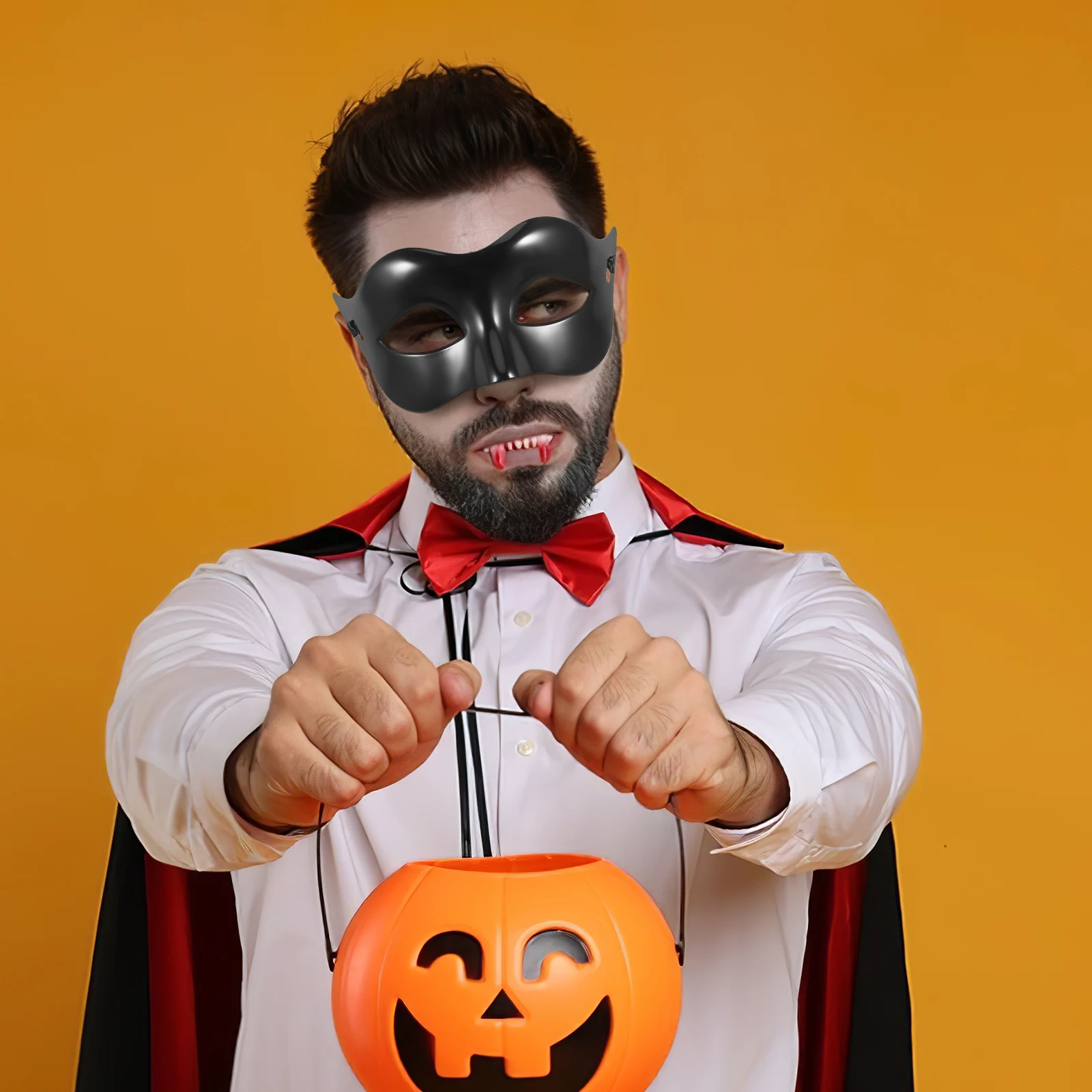 

Half Face Mask Costume Men Cosplay Party Decorative Halloween for Masquerade Fancy The