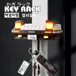 Car Open Headlight Key Holder Wall Mount Keychain Holder Key Hooks Vintage Sturdy Practical Entrance Keyholder Key Hangers For