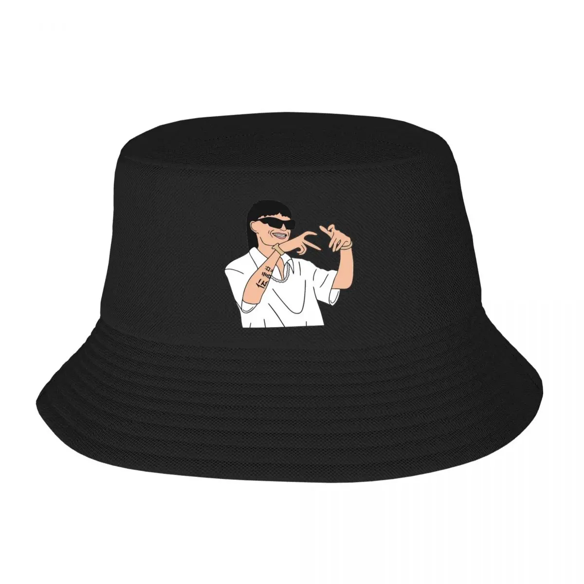 Trendy Love From Peso Bucket Hats For Unisex Foldable Peso Pluma Rapper Bob Hat Summer Beach Hatwear