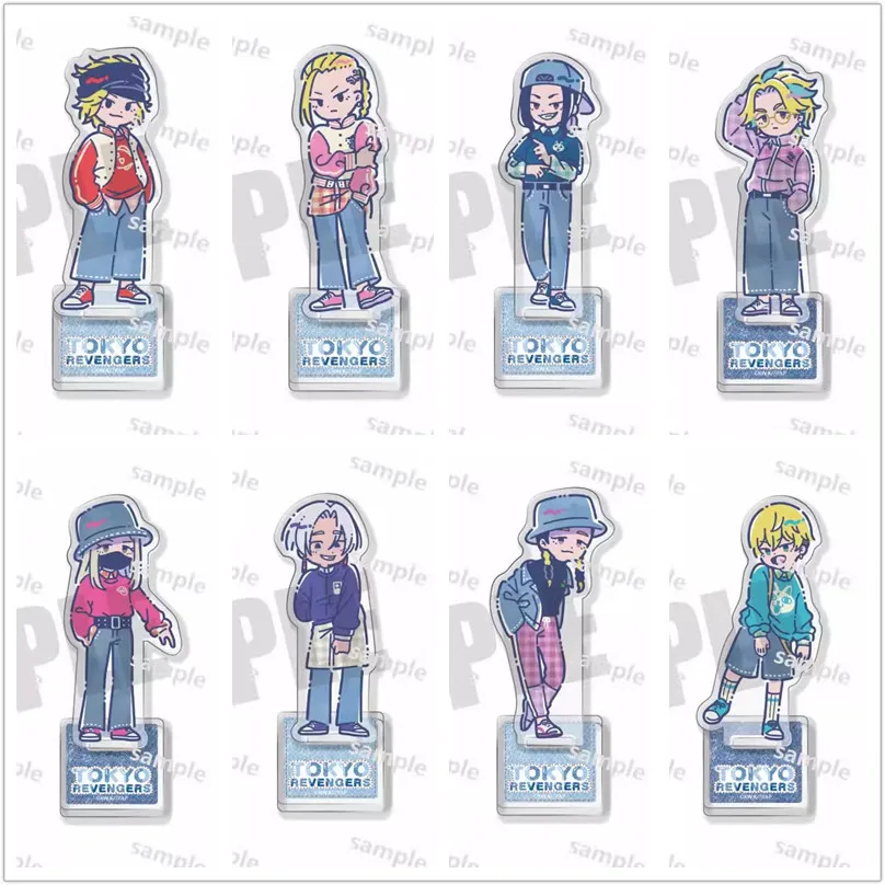 Game Manjiro Draken Chifuyu Mitsuya Takashi Hanagaki Takemichi Acrylic Stand Doll Anime Mini Figure Model Plate Cosplay Toy Gift