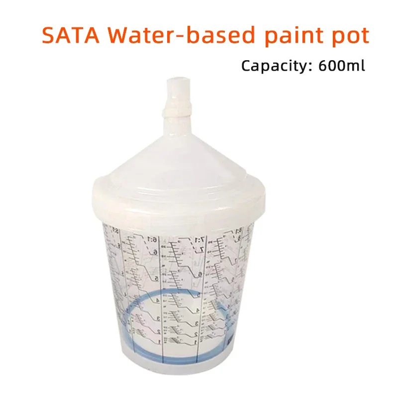 

Suitable for SATA spray gun pot 600ml disposable gun pot accessories water-based paint mixing cup