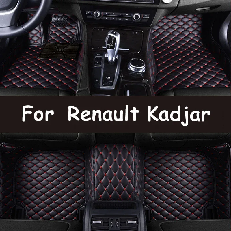 

Напольные коврики для Renault Kadjar 2019 2018 2017 2016 2015, коврики для интерьера, кожаные декоративные детали для стайлинга, автомобильные аксессуары