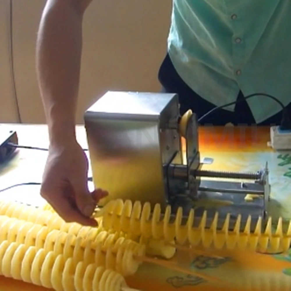 الكهربائية تورنادو البطاطس دوامة القاطع برج البطاطس صانع قطاعة البطاطس رقائق آلة المروحية رقاقة البطاطس سلسلة #5