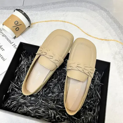 Kvinnors bekväma promenadskor med platta loafers, tvåvägs slip-on, casual sönskor för kvinnor 10 best sales loafer kvinna - №9