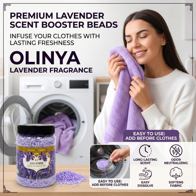 Mejor calidad, 750g, barril súper grande, olor duradero, potenciador de fragancia, cuentas aromáticas, cuentas suavizantes para lavandería