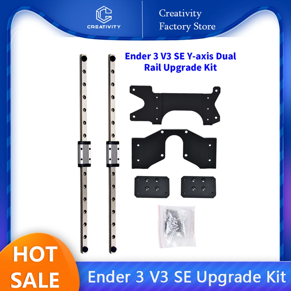 Ender 3 V3 SE Dual Y axis Rail Upgrade kit With Sheet Metal bracket MGN9H 300mm Linear Guide For Ender 3 V3 SE KE 3d Printer