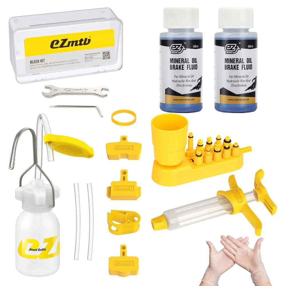 1-3 uds 60Ml aceite Mineral y Kit de purga de frenos de bicicleta para frenos de disco hidráulicos Magura, para frenos de bicicleta de carretera Magura MTB Kit de purga