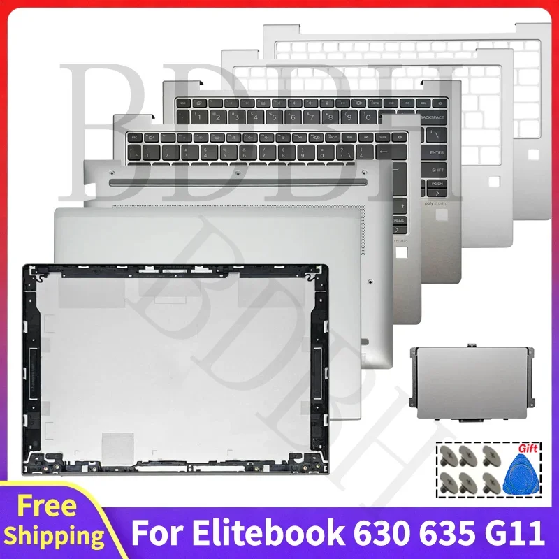 For Elitebook 630 G11 635 G11 Replace Laptop LCD Back Cover US/UK/FR/SP/LA Palmrest Touchpa Bottom Case Screen Rear Lid Top Case