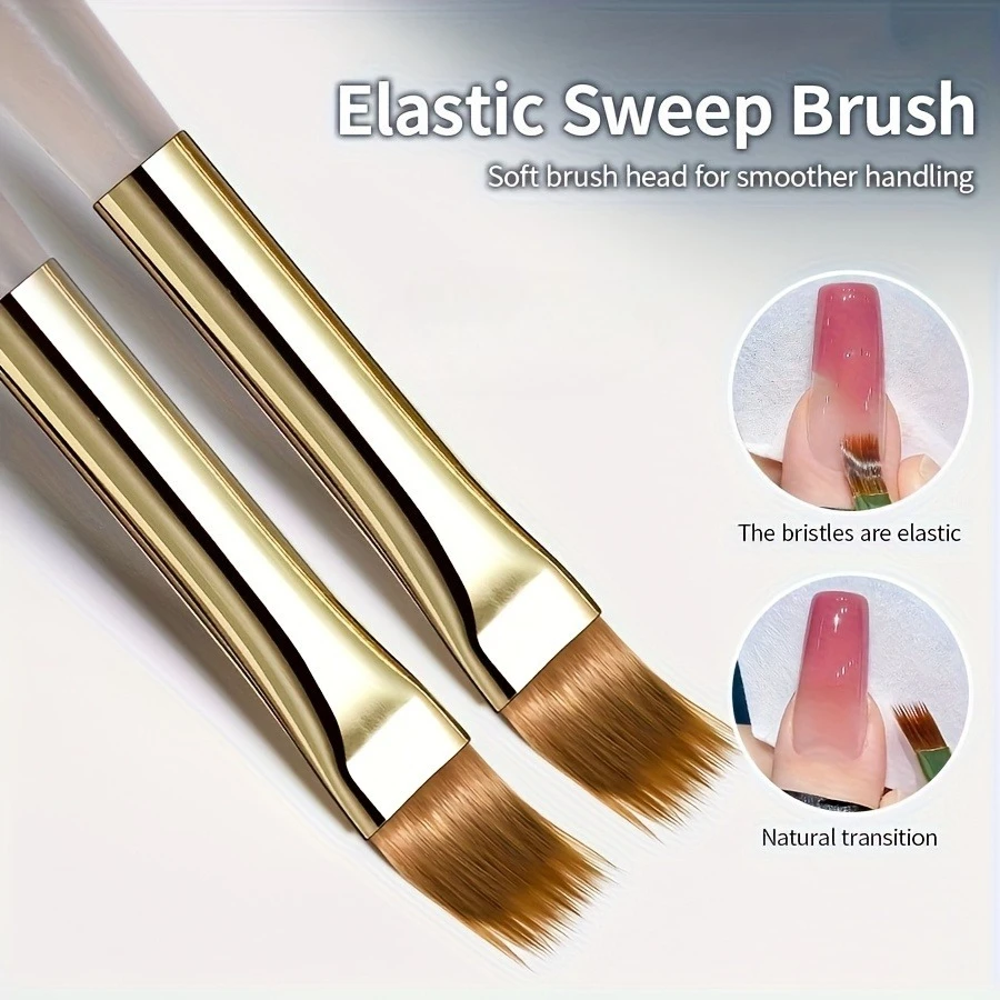 Elastic Gradient Nail Brush, Soft Bristles for Natural Ombre Nail Art