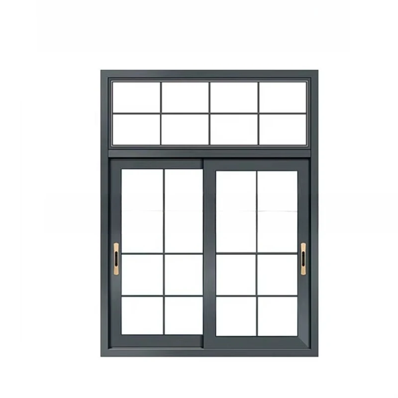 Latest Simple Design Aluminum Frame House Glass Windows With Aluminum Sliding Window Doors With Grill Design