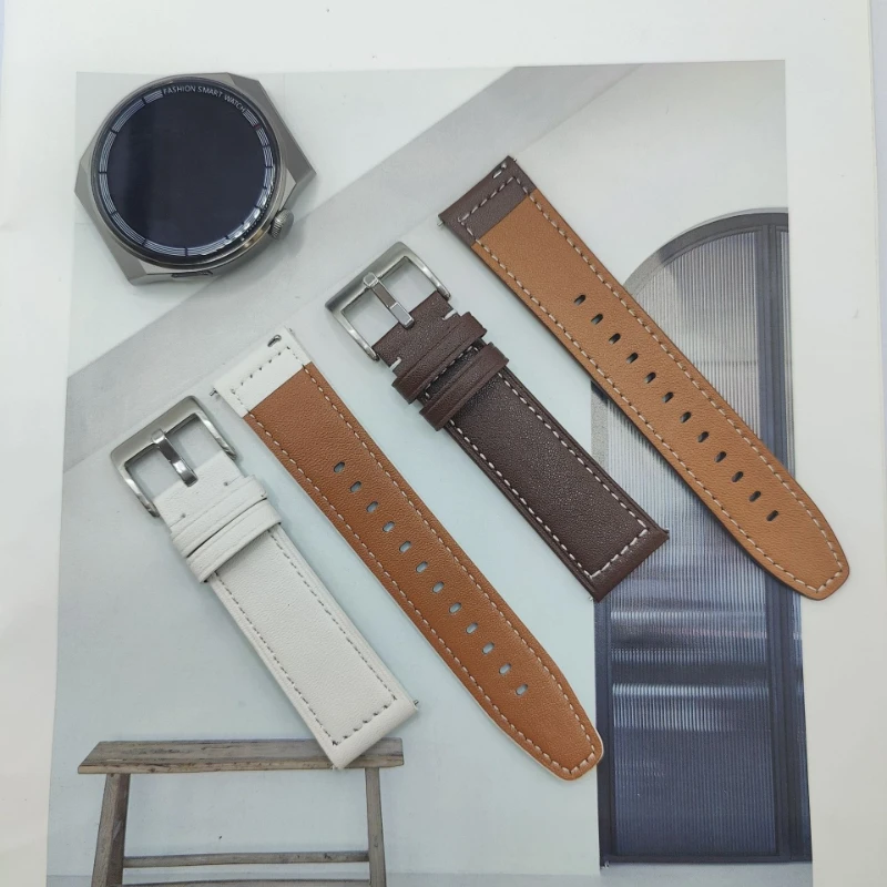 

20mm Microfiber Leather Watch Band Strap for Samsung Galaxy Watch 6/7/8, Quick Release Soft Comfortable Replacement Wristband