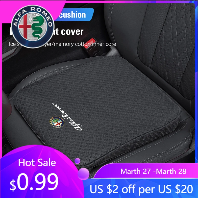 

Чехлы для сидений Alfa Romeo из ледяного шелка с эффектом увеличения высоты для Alfa Romeo Giulietta, Mito, 159, Giulia, Stelvio, 156, 147, Tonal