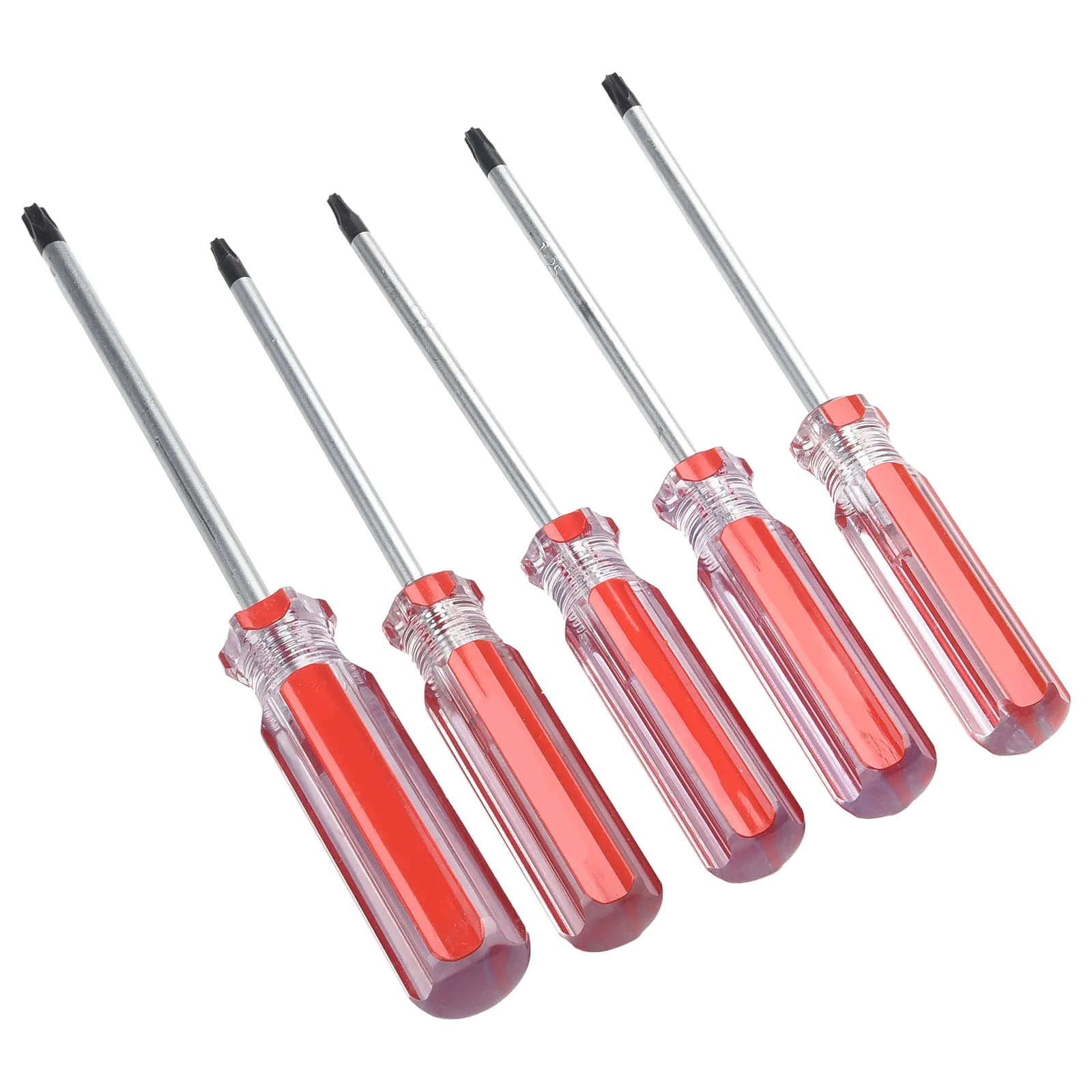 5pcs Torx Screwdriver Set Magnetic Torx Star Bit Driver Security Screwdriver Screw Driver Repairing Opening Tool T15 T20 T25 T27