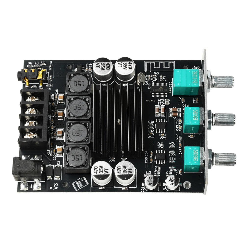 ZK-1002T Bluetooth 5.0 HIFI 2.0-Kanal Audio-Stereo-Verstärkerplatine 2*100W Modul TREBLE Bass-Note-Tuning-Verstärker – Detail 13